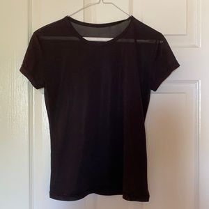 Black mesh women’s shirt, worn in good condition